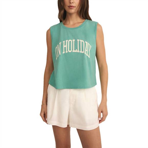 NEW Z SUPPLY on holiday la mer tank top in aquasea - Picture 1 of 1